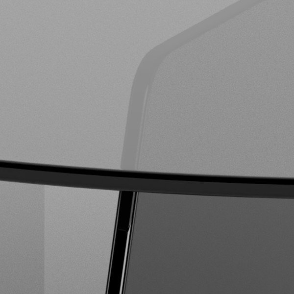 Hall klaasist ümmargune diivanilaud ø 80 cm Samos - Actona-image-3