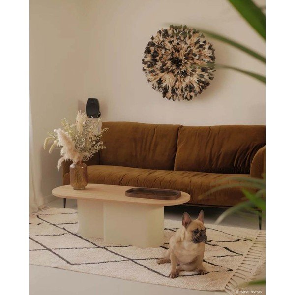 Kreem pestav käsitsi kootud puuvillane vaip 140x200 cm Bereber Beige - Lorena Canals-image-4