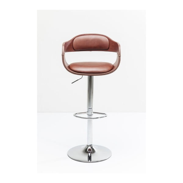 Hnědá barová židle Kare Design Monaco Nougat