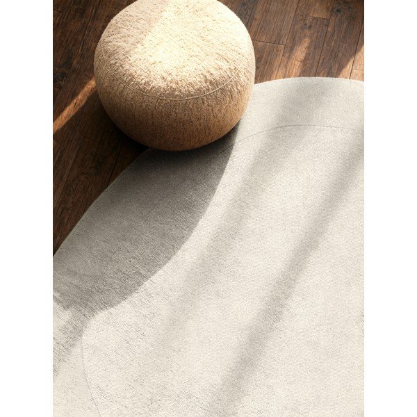 Kreem käsitsi kootud ümmargune villasegust vaip ø 160 cm Kari Organic - Villeroy&Boch-image-2