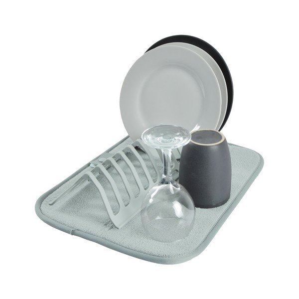 Helesinine plastmassist nõudekuivatusrest 36x28 cm - Homéa-image-1