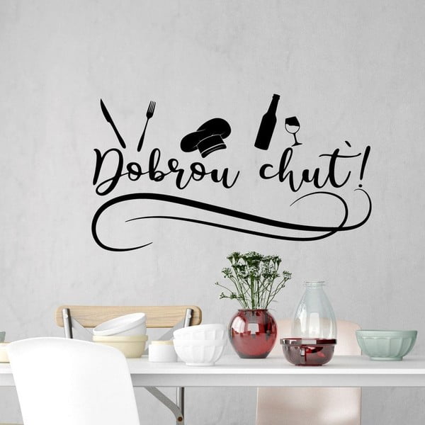Samolepka na zeď s citátem Ambiance Dobrou chuť-image-2