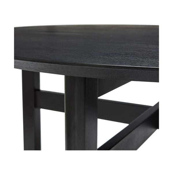 Must ümmargune söögilaud ø 120 cm Fjord - Hübsch-image-4