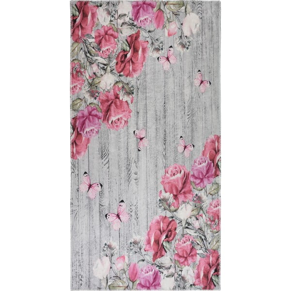 Roosa-hall pestav vaip 160x230 cm Blooming Roses - Vitaus