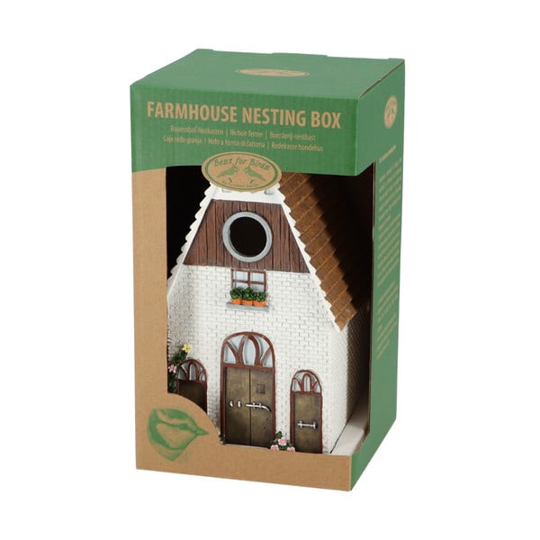 Valge linnupesa lindudele Farm House - Esschert Design-image-4