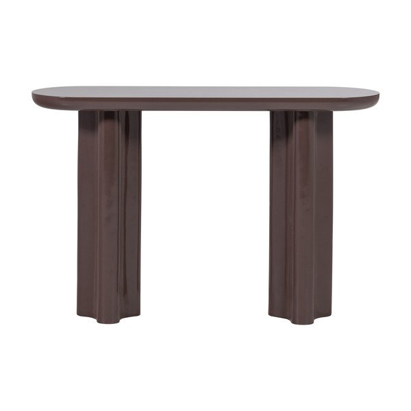 Tumepruun läikiv konsoollaud 35x120 cm Evara - WOOOD