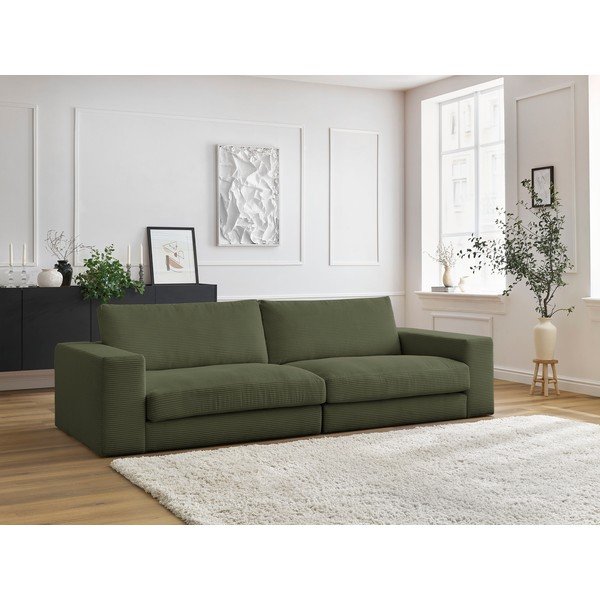 Roheline velvetist diivan 274 cm Leonard - Bobochic Paris-image-1