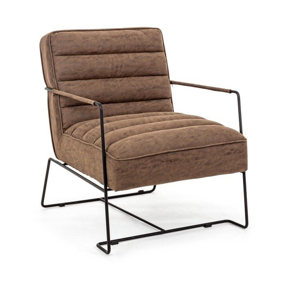 Pruun kunstnahast tugitool Brianna - Bizzotto