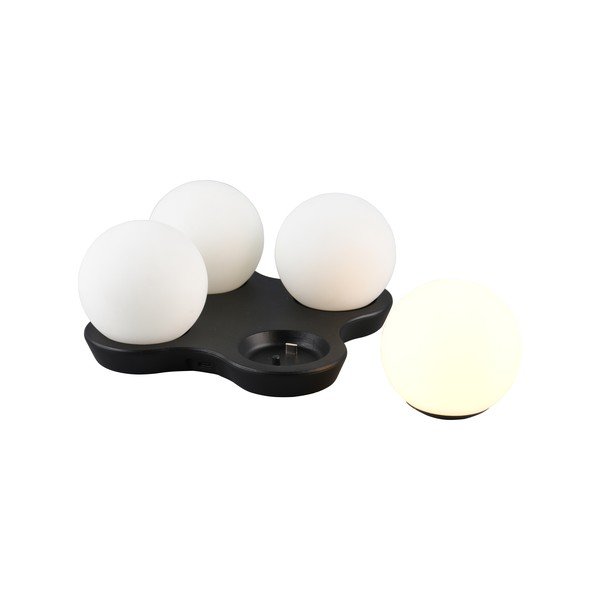 Must-valge LED lauavalgusti (kõrgus 9 cm) Lorna - Reality-image-1