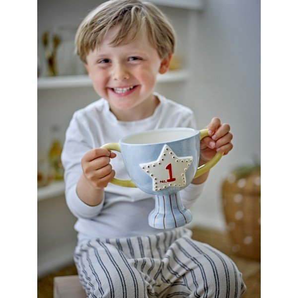 Keraamiline käsitsi maalitud lillepoti kate Trophy - Bloomingville Mini-image-2