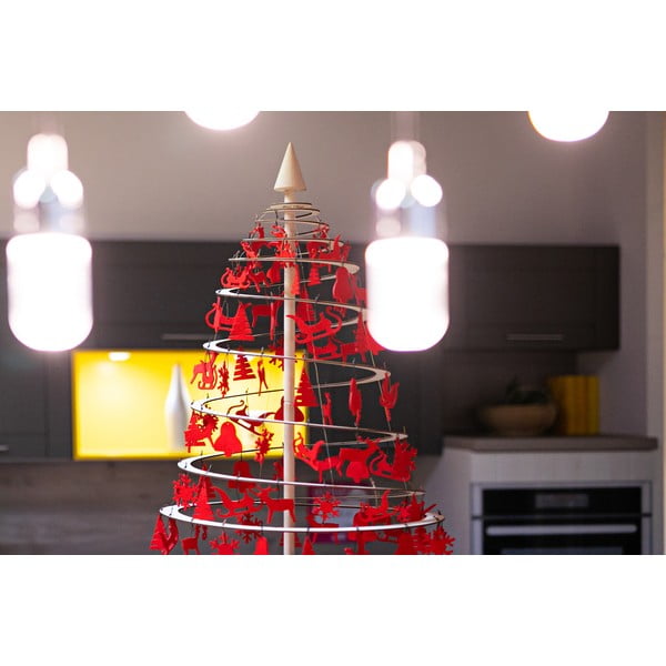 10 punasest vildist jõulukaunistuste komplekt Medium - Spira-image-3