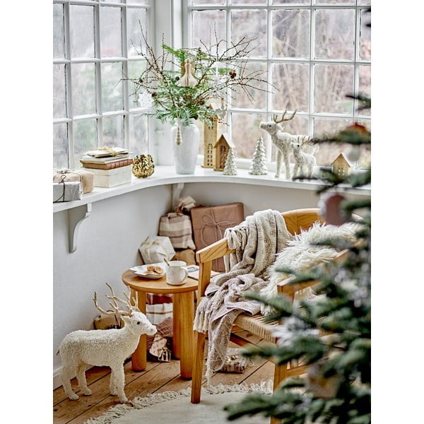 Kreem kivikeraamikast jõulumotiiviga kruus 300 ml Winter - Bloomingville-image-1