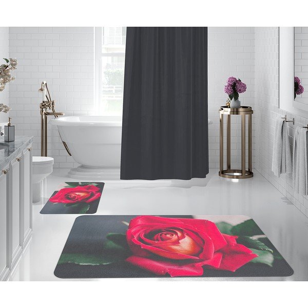 Punahall vannitoamattide komplekt, 2 tk. - Oyo Concept-image-1