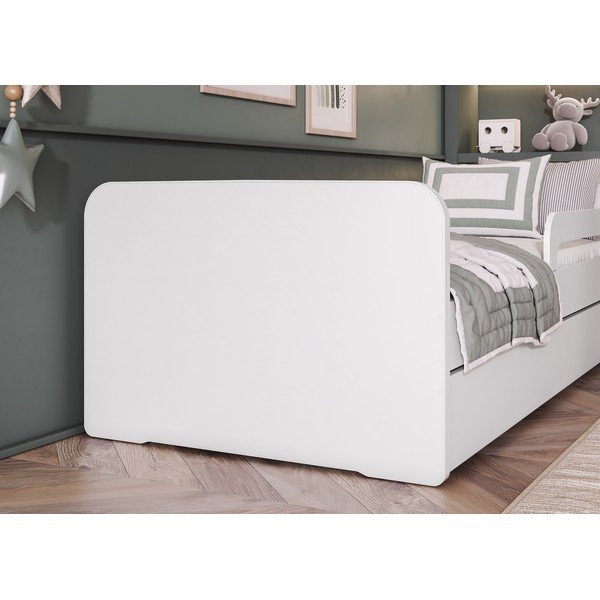 Valge lastevoodi koos voodipõhjaga 80x160 cm Duuli - ELTAP-image-2