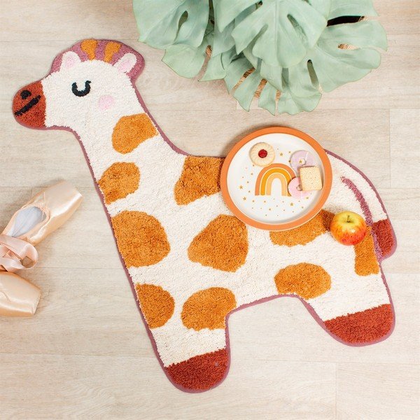 Oranžikas ja beež laste puuvillane vaip , 57 x 80 cm Giraffe - Sass & Belle-image-3