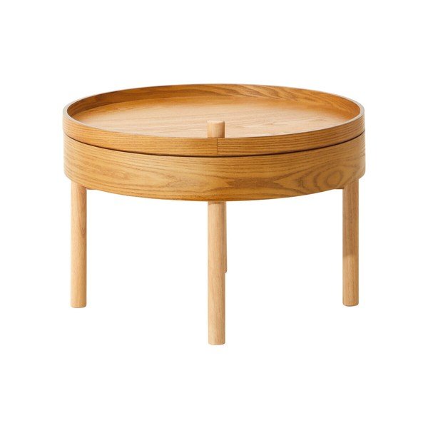 Ümmargune abilaud männipuust dekoratsiooniga ø 60 cm Viborg - Premier Housewares