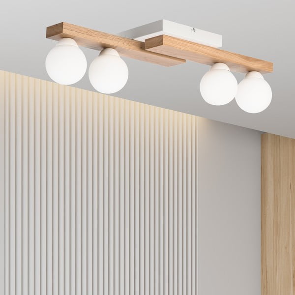 Valge laevalgusti klaasist varjuga ø 12 cm Cortina - LAMKUR-image-4