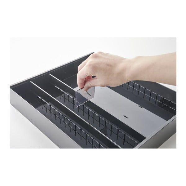 Mustast plastist sahtli küljeplaat 47,5 x 35 cm - YAMAZAKI-image-3