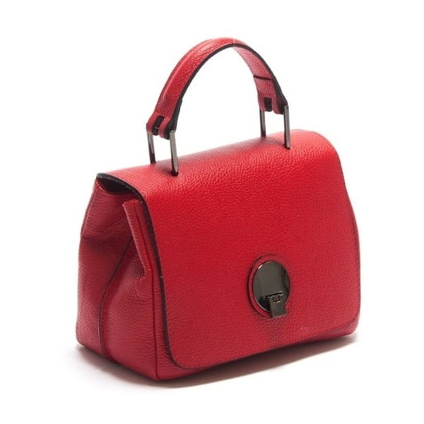 Červená kožená kabelka Isabella Rhea Iocusta