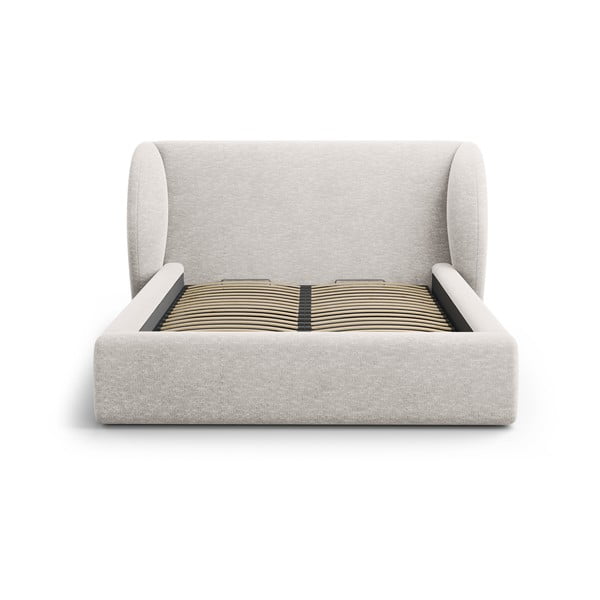 Helehall polsterdatud kaheinimesevoodi koos voodipõhja ja panipaigaga 180x200 cm Miley - Micadoni-image-3