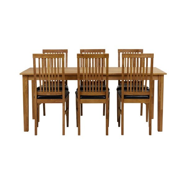 Jídelní stůl z masivního dubového dřeva Folke Finnus, 180 x 90 cm-image-3