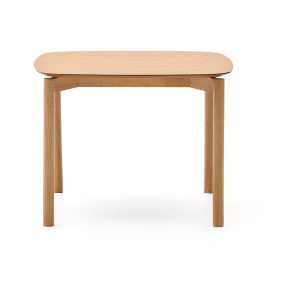 Saarepuidu spoonist söögilaud 100x100 cm Indara - Kave Home-image-4