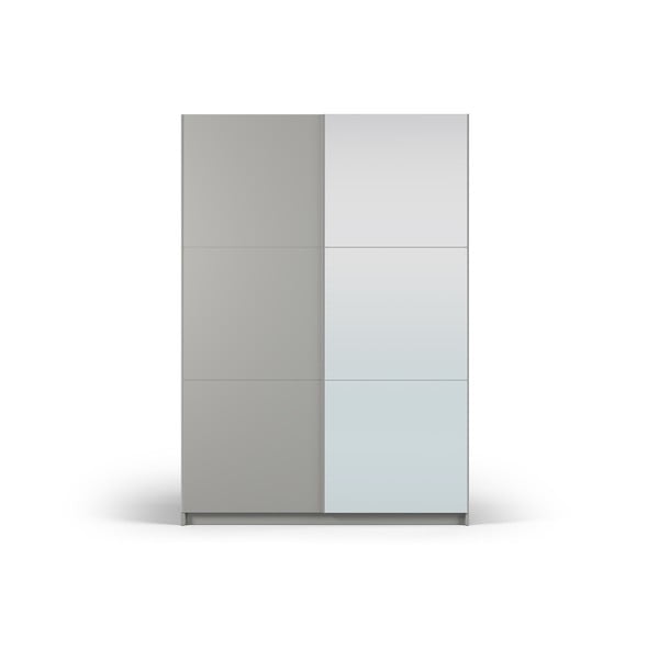 Hall peegli- ja lükandustega riidekapp 151x215 cm Lisburn - Cosmopolitan Design