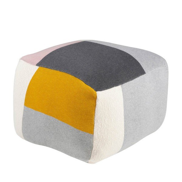 Mitmevärviline pouf Block - sømcasa-image-2
