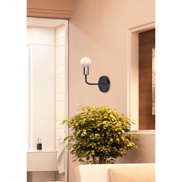 Must-vasevärvi seinavalgusti Spill - Candellux Lighting-image-1