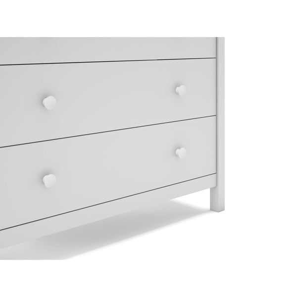 Valge madal lastekapp männipuidust 100x80 cm Max - Marckeric-image-1