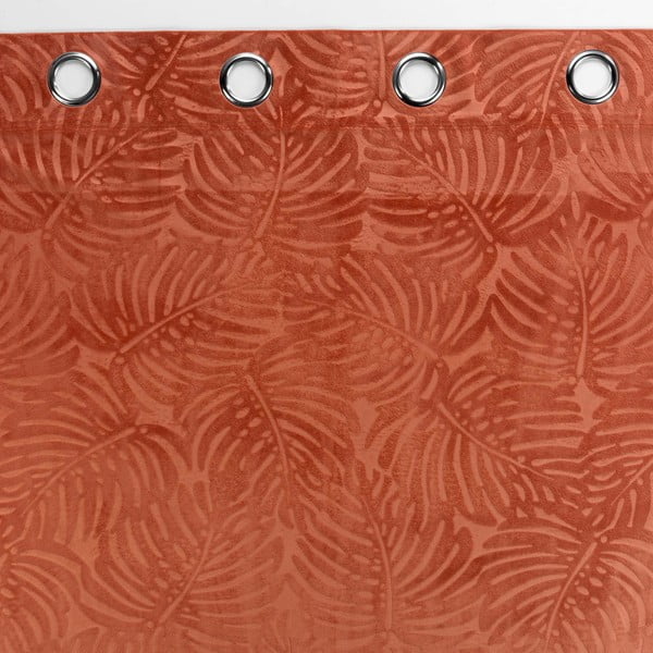 Tellisevärvi sametist kardin 140x240 cm Analia - douceur d'intérieur-image-2