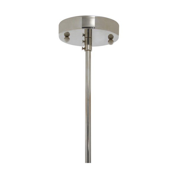 Hõbedane metallist ripplamp klaasist varjuga, läbimõõduga 27 cm Ritz - Premier Housewares-image-4