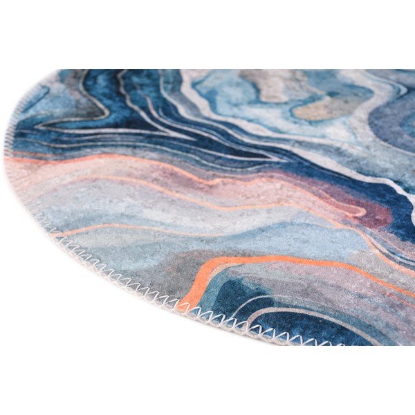 Sinine-roosa pestav ümmargune vaip ø 120 cm Colors of Joy - Vitaus-image-2