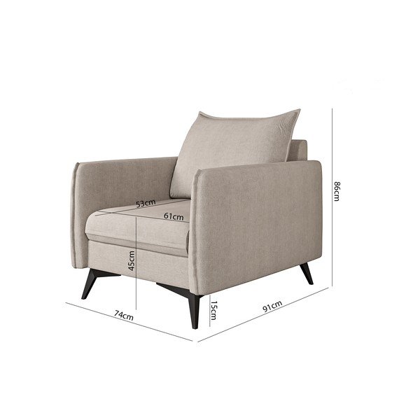 Beež tugitool Juli Bis - Ropez-image-3