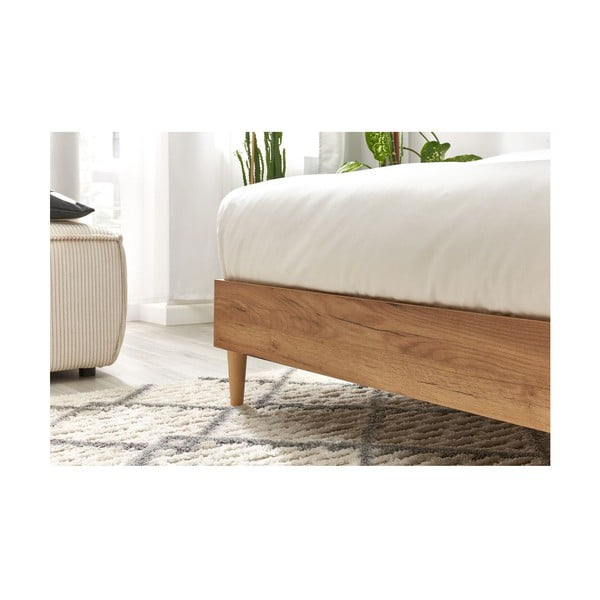 Tumehall/loomulik kaheinimese voodi võrega 160x200 cm Noa - Bobochic Paris-image-3