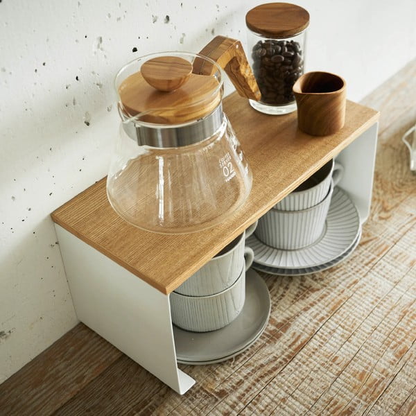 Valge metallist lisariiul 30,5x14 cm Tosca - YAMAZAKI-image-3