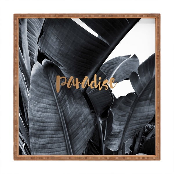 Dekoratiivne puidust serveerimistaldrik Paradise, 40 x 40 cm - Unknown