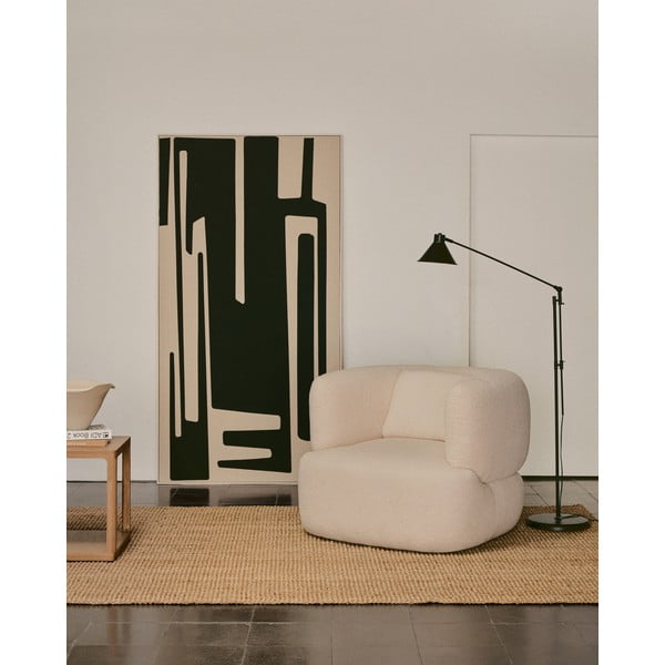 Must põrandavalgusti metallist varjuga (kõrgus 220 cm) Dione - Kave Home-image-1