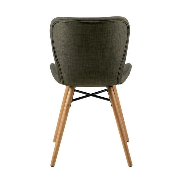 2 khakirohelise söögitooli komplekt Batilda - Actona-image-3