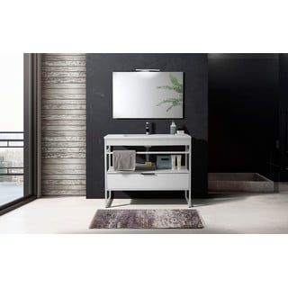 Hall-pruun vannitoamatt 60x110 cm Galaxy - Tomasucci