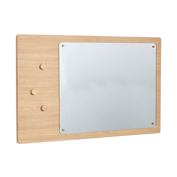Puidust raamiga seinapeegel 80x50 cm Split - Hübsch-image-3
