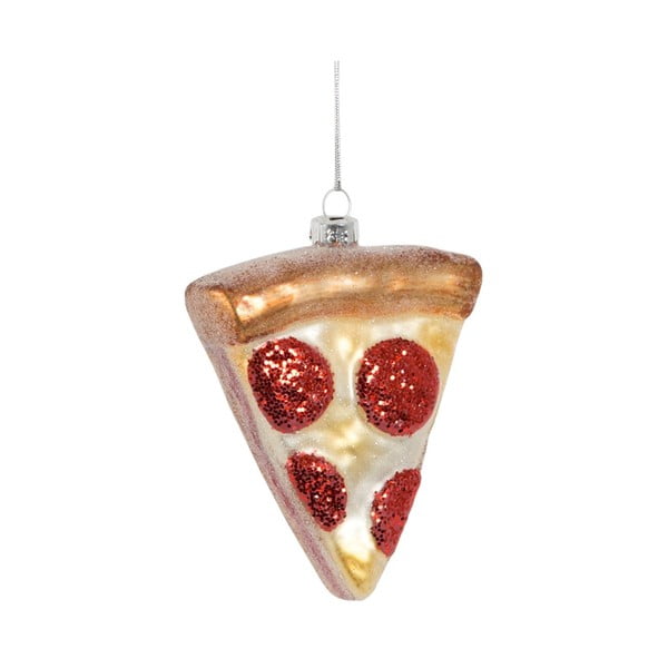 Klaasist käsitöö jõulukaunistus 10cm Pizza Slice - Sass & Belle