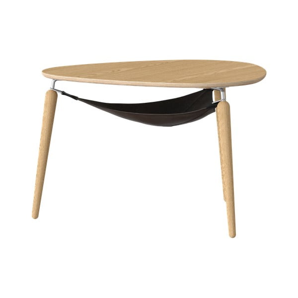 Ümmargune tammepuidust diivanilaud ø 80 cm Hang Out - UMAGE-image-3