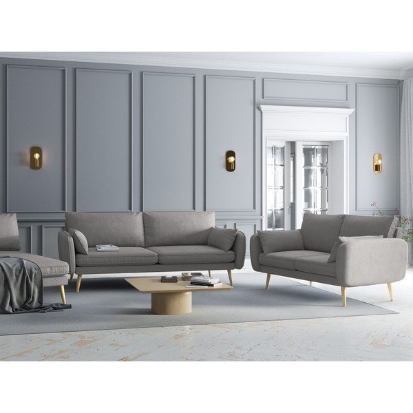 Šedá pohovka Kooko Home Lento, 228 cm-image-1