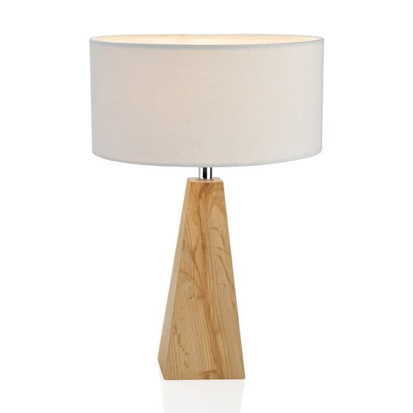 Dřevěná stolní lampa Conic
