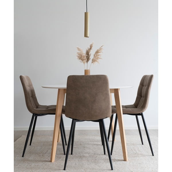 2 helepruuni söögitooli komplekt Moseby - Bonami Essentials-image-1