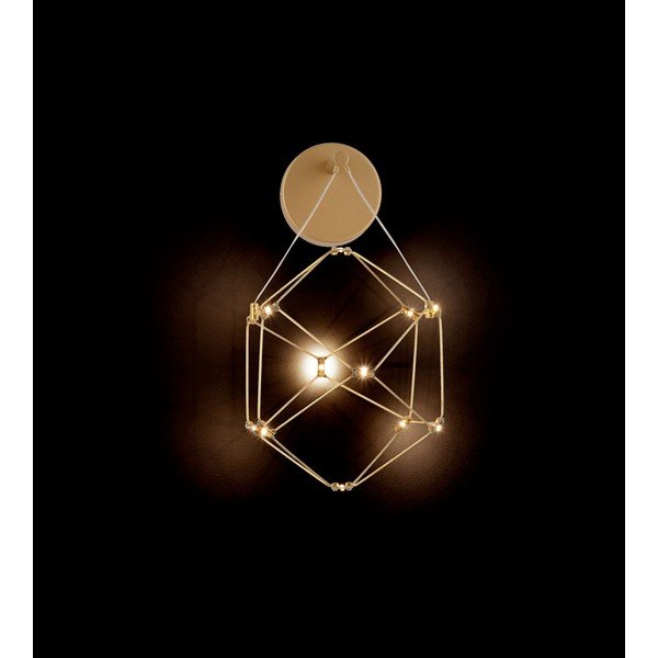 Alumiiniumist LED-seinalamp kuldses värvitoonis Nebula - Nova Luce-image-3