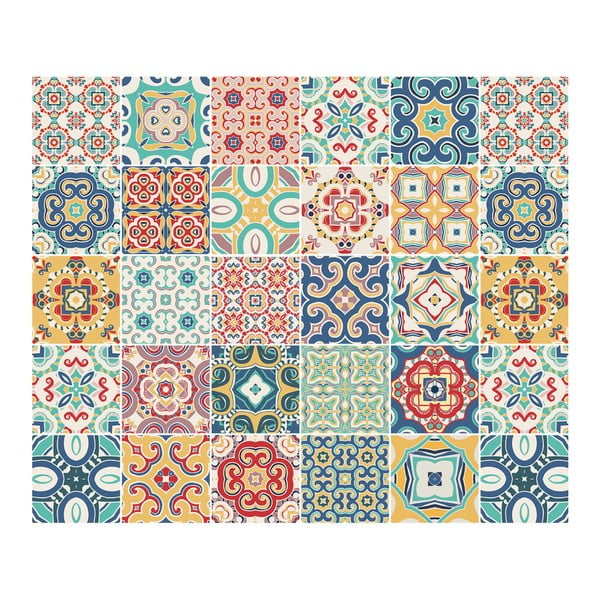 Sada 30 nástěnných samolepek Ambiance Jael, 10 x 10 cm-image-3