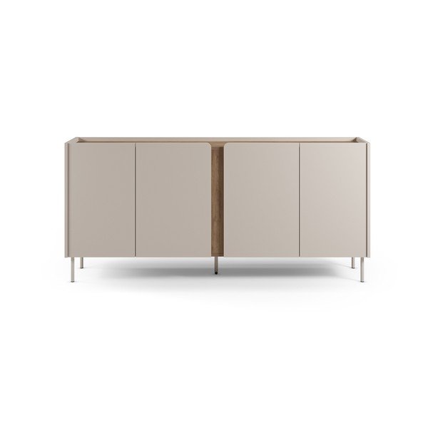 Kreem tammespoonist kummut 180x82x40 cm Lucile - Marckeric