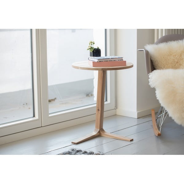 Ümmargune ümmargune kohvilaud akaatsiapuidust ø 40 cm Acina - Wenko-image-3